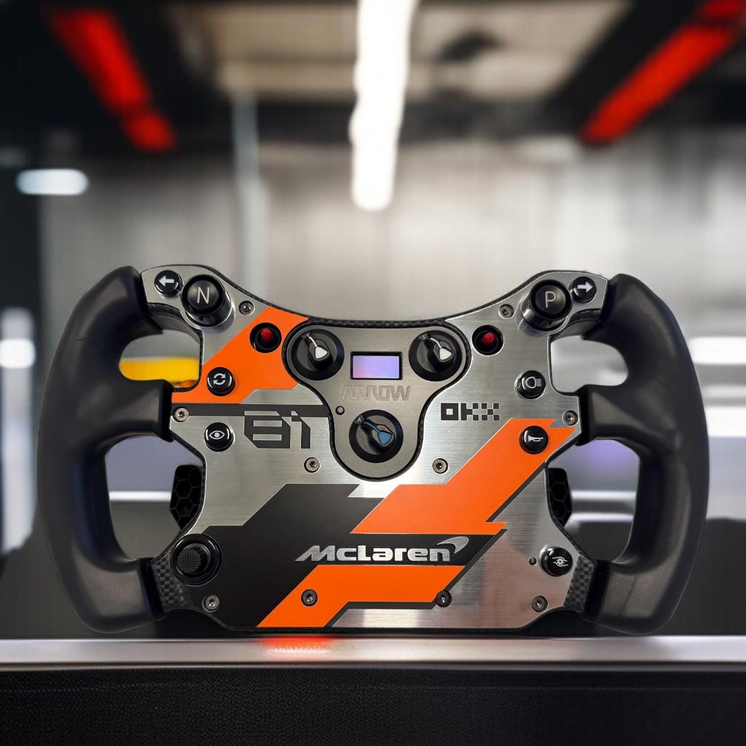 Fanatec McLaren v2 カスタム Fanatec Mclaren GT3 Wheel (PADDLES + FACEPLATE) by iansmash
