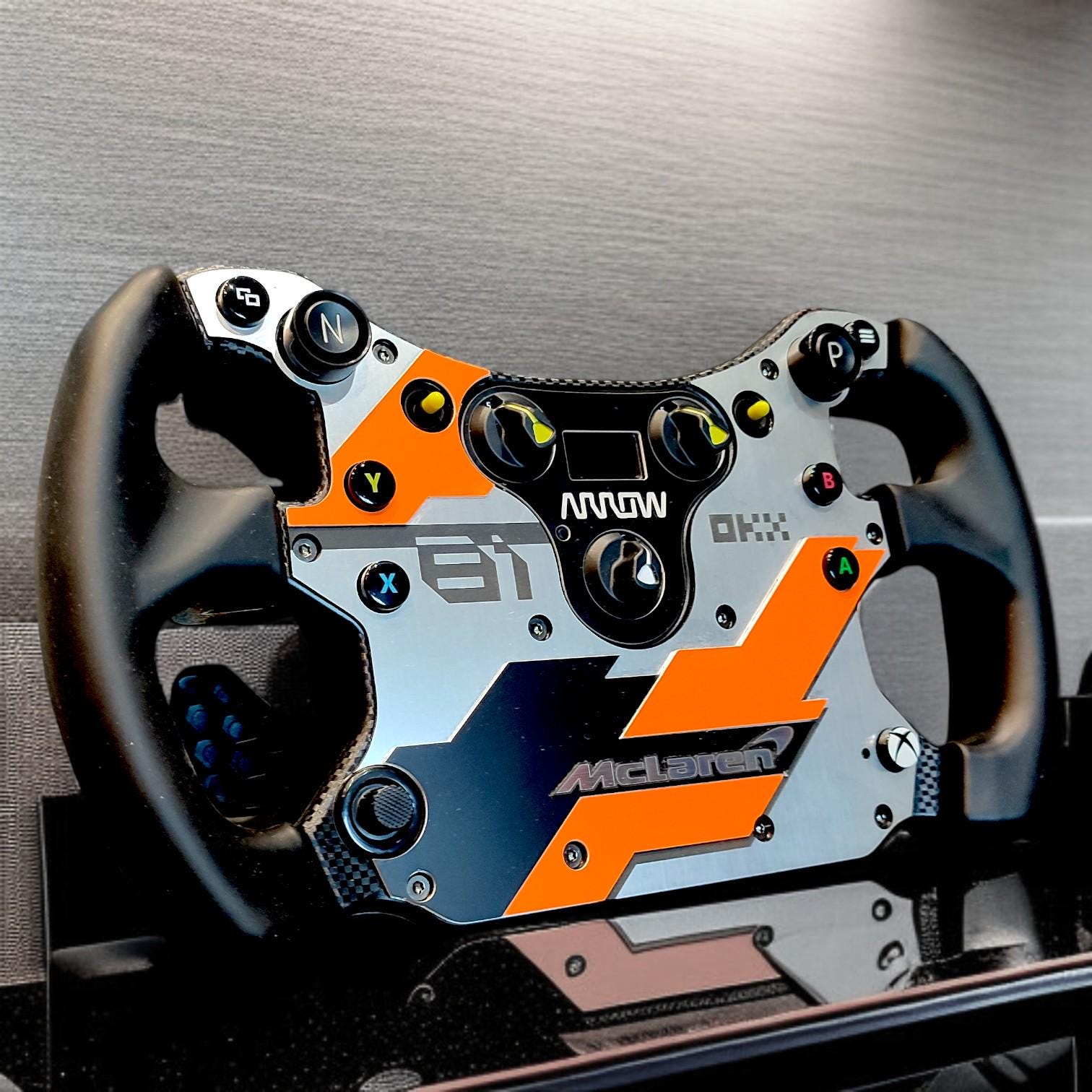 Fanatec McLaren v2 カスタム FANATEC Mclaren GT3 Wheel Plate: Custom Sim Racing Mod - Etsy UK