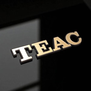 TEAC Logo - Laser Cut Engraved Audio Emblem - Custom Sizes