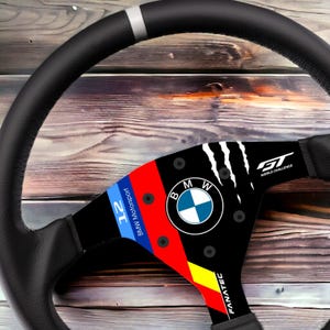 Plate 3D for FANATEC R320  wheel - BMW version sim racig custom sticker