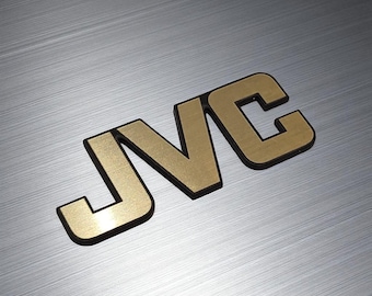 JVC Logo - Laser Cut & Engraved - Audio Gear Upgrade - Etsy