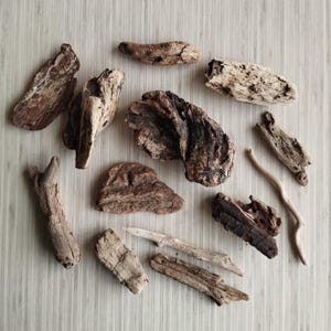20 Small Driftwood Unique Pieces, Driftwood Chunks, Driftwood Sticks, Driftwood Mix, Freshwater Driftwood for Aquariums, Sea Wood Chunks