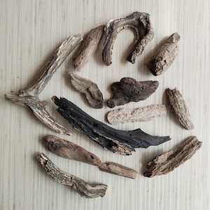 100 Small Driftwood Unique Pieces, Driftwood Chunks, Driftwood Sticks, Driftwood Mix fpr DIY,  Driftwood for Aquariums, Sea Wood Chunks