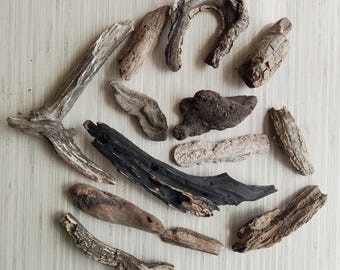 100 Small Driftwood Unique Pieces, Driftwood Chunks, Driftwood Sticks, Driftwood Mix fpr DIY,  Driftwood for Aquariums, Sea Wood Chunks