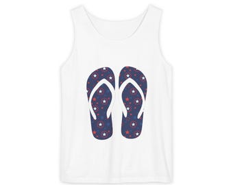 Tank Top Flip-Flop Summer Beachwear: Unisex Summer Apparel