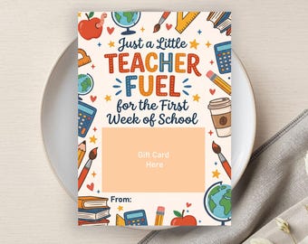 Geschenkkartenhalter „Just a Little Teacher“, Geschenkkarte zum Schulanfang, Geschenk für Lehrer am ersten Schultag, Erste Schulwoche, Digitaler Download