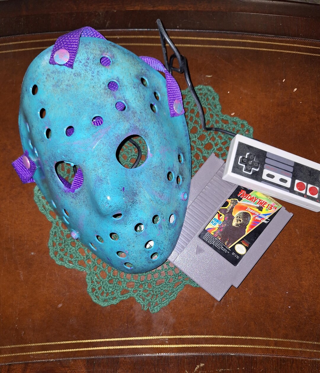 Jason Voorhees Friday the 13th Inspired "nes Retro" Replica Hockey Mask ...