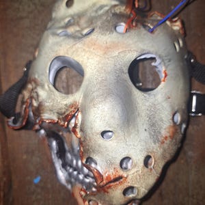 Jason Voorhees Friday the 13th &quot;Terminator Voorhees&quot; inspired replica Hockey mask