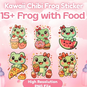 15+ green Frog Clipart, Toad Clipart, Printable  High Quality PNG/JPGs, Digital download, junk journals| Frog Gift Digital Download Frog