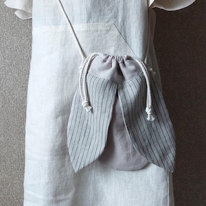 Beetle Bag: Kids Linen Crossbody Purse, Handmade