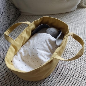 Lit pour poupée, lit pour poupée, berceau pour poupée, porte-poupée, lit pour jouets, panier pour animaux, cadeau pour enfants, cadeau d'anniversaire pour filles,