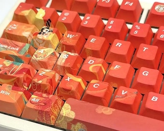 GSK keycaps 旧正月 Amazon.com: JSJT Ink Lotus Keycaps 140 Keys OEM Profile
