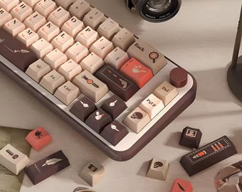Sherlock Holmes Keycap Set: Cherry Profile PBT, True Crime Detective Book Themed Keycaps