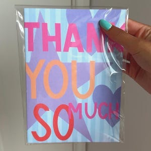 Tarjeta de muchas gracias