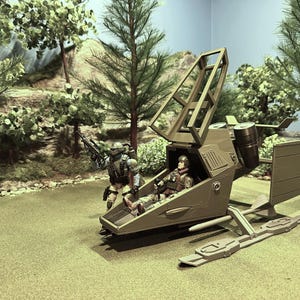 GI Joe Sky Hawk 1/12 Scale | Classified Scale Action Figure Vehicle | Physical Printed Kit