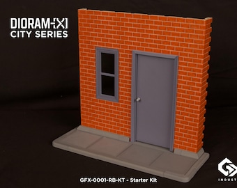 Starter Kit – 1/12 Scale Modular Diorama System (STL Files) | Dioram-X: City Series