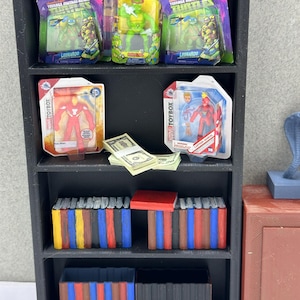 1/12 Scale STL – Bookshelves & Book Props for Dioramas (Digital Download)