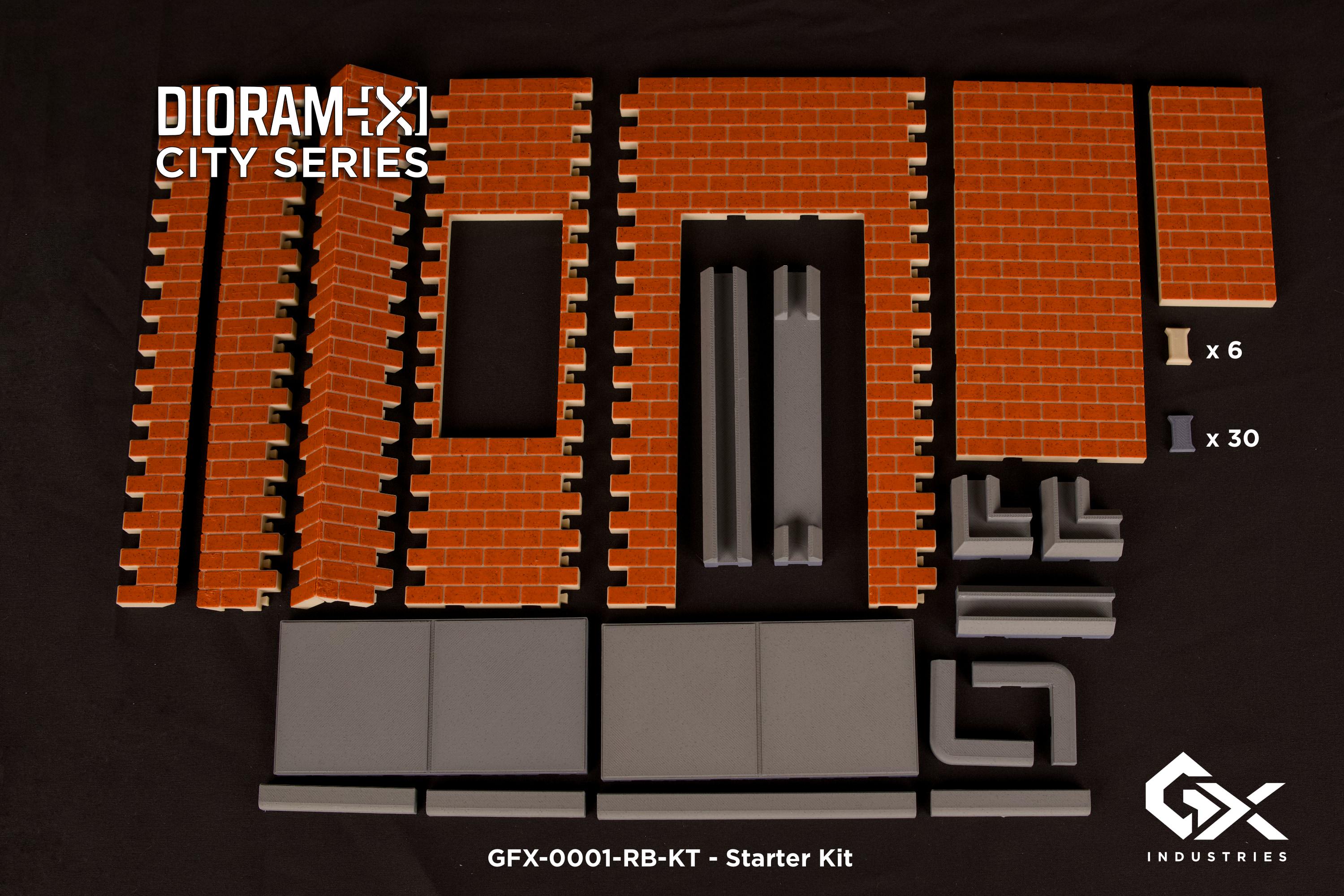 Starter Kit - 1/12 Scale Modular Diorama System - Dioram-x