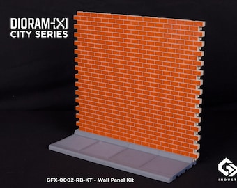 Wall Panel Expansion Kit – 1/12 Scale Modular Diorama System (STL Files) | Dioram-X: City Series