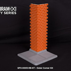 Outer Corner Kit - Dioram-X: City Series - 1/12 Scale Modular Diorama System