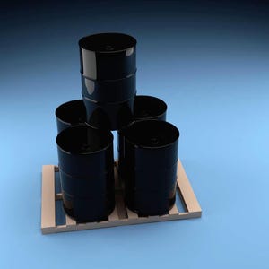 1/12th scale Pallet and Oil Drums