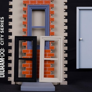 Windows and Doors - 1/12 Scale Modular Diorama System - Dioram-X: City Series