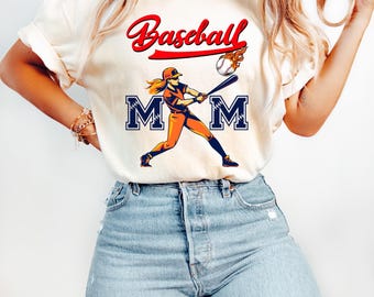 Baseball Mama PNG, Sports Mom Shirt Design, Sublimation Digital Download