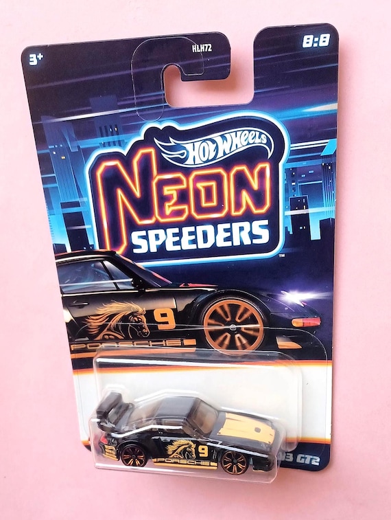 PORSCHE 993 GT2, Hot Wheels Neon Speeders, 1:64, Diecast Car, HTF