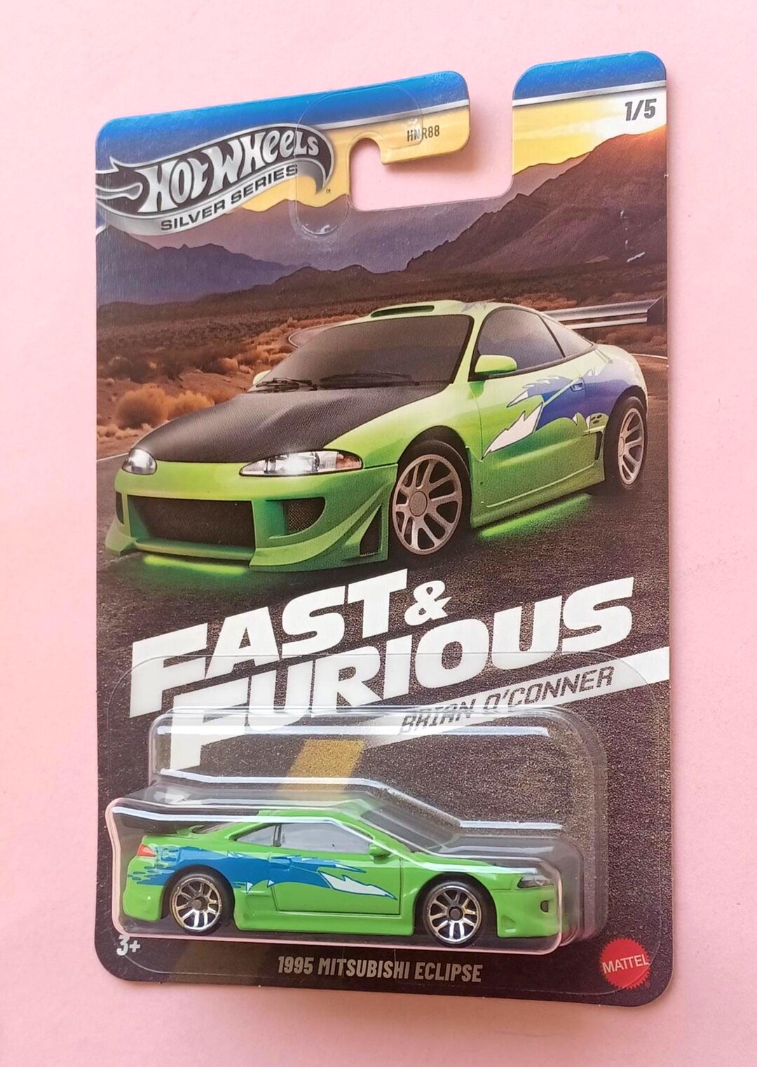 Mitsubishi 1995 ミニカー Eclipse  GREEN ECLIPSE MITSUBISHI 1995 BRIAN'S Furious & Fast ミニカー
