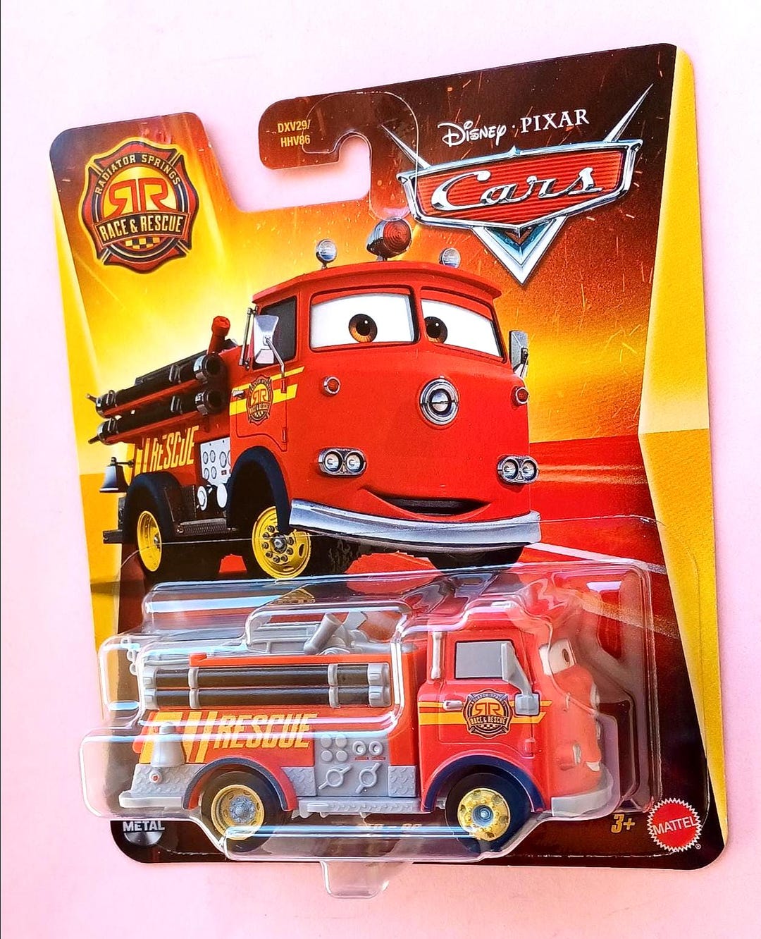 RED, Disney Pixar Cars, Race & Rescue, Fire Truck, 1:55, HTF