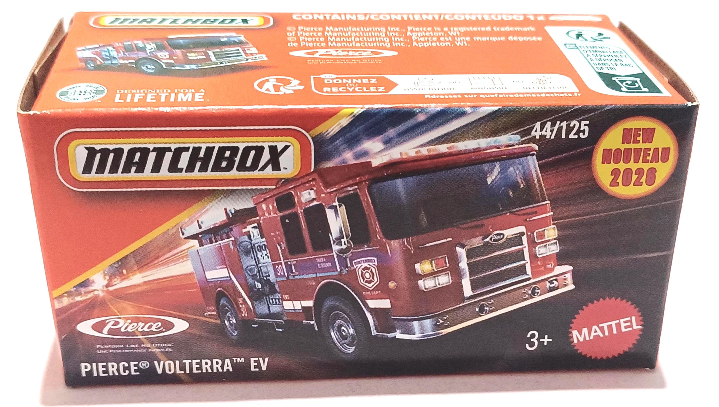 PIERCE VOLTERRA EV, Matchbox-power Grabs-44/125 - Etsy