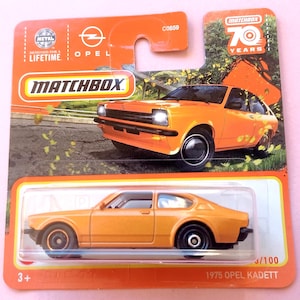 FEHLER!!!! 1975 OPEL KADETT , Matchbox, kurze Karte, 73/100, (Felgenvariante)