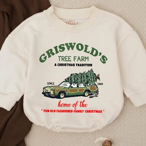 Griswold’s Tree Farm Baby Christmas, Fun Old Fashioned Family Christmas Romper,Christmas Vacation Outfit For Newborn, First Christmas Outfit
