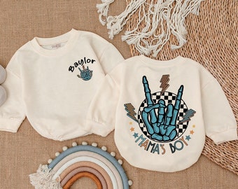 Mama's Boy Romper, Mama's Little Man Bodysuit,Mama's Boy Shirt , Romper for Baby Boy, Baby Boy Outfit, Gift For Baby Boy, Baby Shower Gift