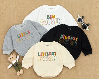 Little Cousin Baby Romper - Matching Cousin Outfit - Cute Cousin Matching Clothes- Baby Romper -  Baby bodysuit- Newborn Outfit