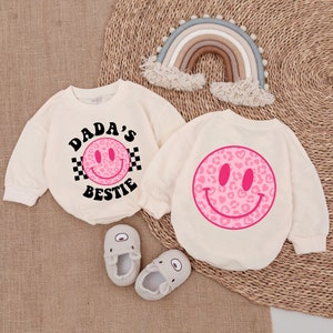 Dada's Bestie Romper, Daddy & Me Bodysuit,Daddy's Girl Shirt,Romper for Baby Girl,Baby Girl Outfit,Gift For Baby Girl, Daddy's Girl Bodysuit