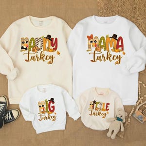 Family Matching Sweatshirt, Turkey Day Gifts for Family, Funny Thanksgiving Outfit, Personalized Family T-shirts,Thanksgiving Dinner Apparel