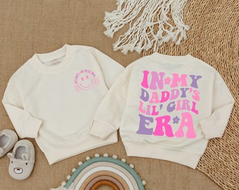 My Daddy's Girl Era Kid's Sweatshirt, Daddy & Me Outfit, Daddy's Girl Shirt ,Sweatshirt for Toddler Girl, Girl Outfit, Gift For Baby Girl