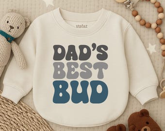 Dad&#39;s Best Bud Romper-First Father&#39;s Day Outfit- Baby Boy Clothes Outfit-Father&#39;s Day Outfit - Dad Son Shirt- Baby Romper-Fathers Day Gift