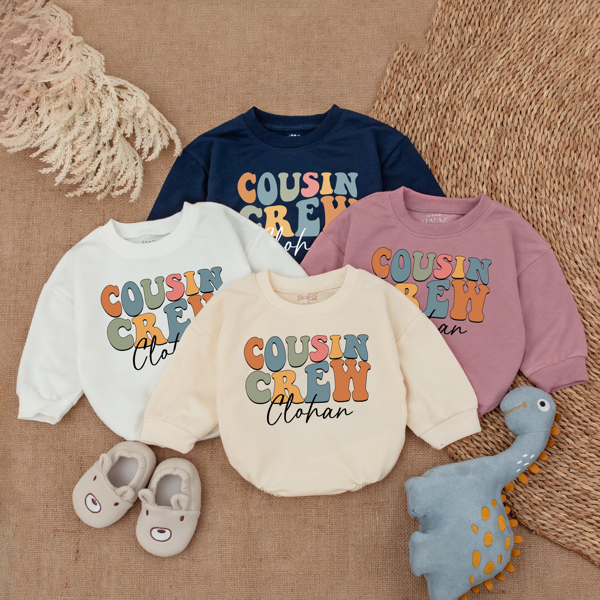 Hoodie Cute Matching Cousin Shirts Cousin Crew Multi Color