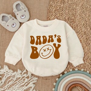 Dada&#39;s Boy Romper-First Father&#39;s Day Outfit- Baby Boy Clothes Outfit-Father&#39;s Day Outfit - Dad Son Shirt- Baby Romper-Fathers Day Gift