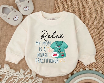 Nurse Practitioner Baby Romper, Baby Romper, Newborn Romper, Baby Shower Gift, Baby Shirt, Pregnancy Announcement For Baby, Baby Clothes