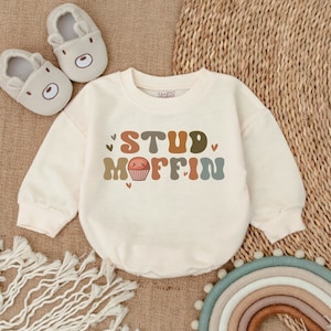 Stud Muffin Baby Bodysuit, Cute Baby Boy Clothes, Baby Romper, Baby Boy Outfit, Baby Boy Clothes, Gift For Baby Boy,Baby Shower Gift