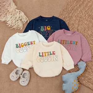 Little Cousin Baby Romper - Matching Cousin Outfit - Cute Cousin Matching Clothes- Baby Romper -  Baby bodysuit- Newborn Outfit