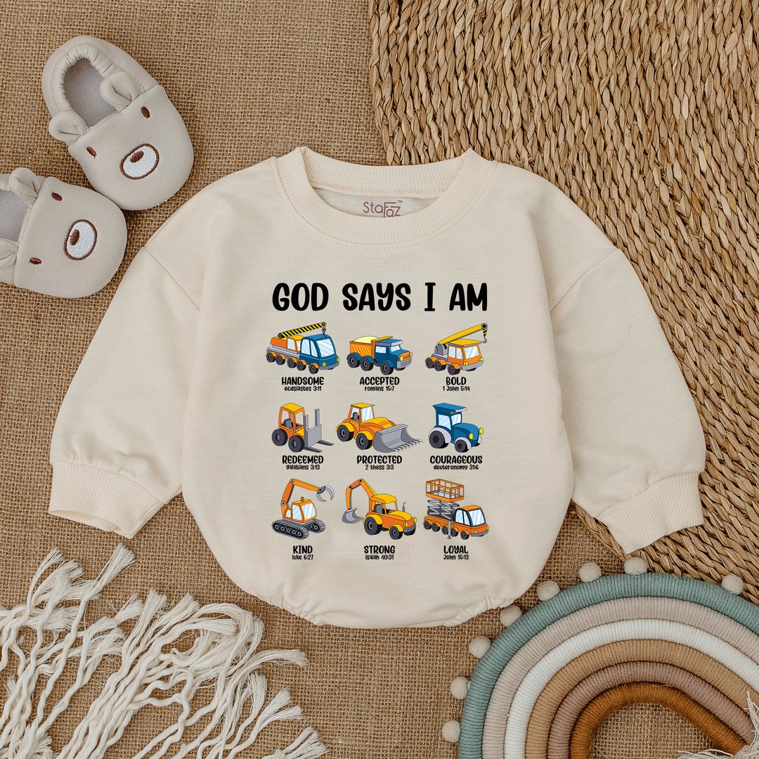God Says I Am Baby Christian Clothes,gender Reveal Baby Bodysuit,baby