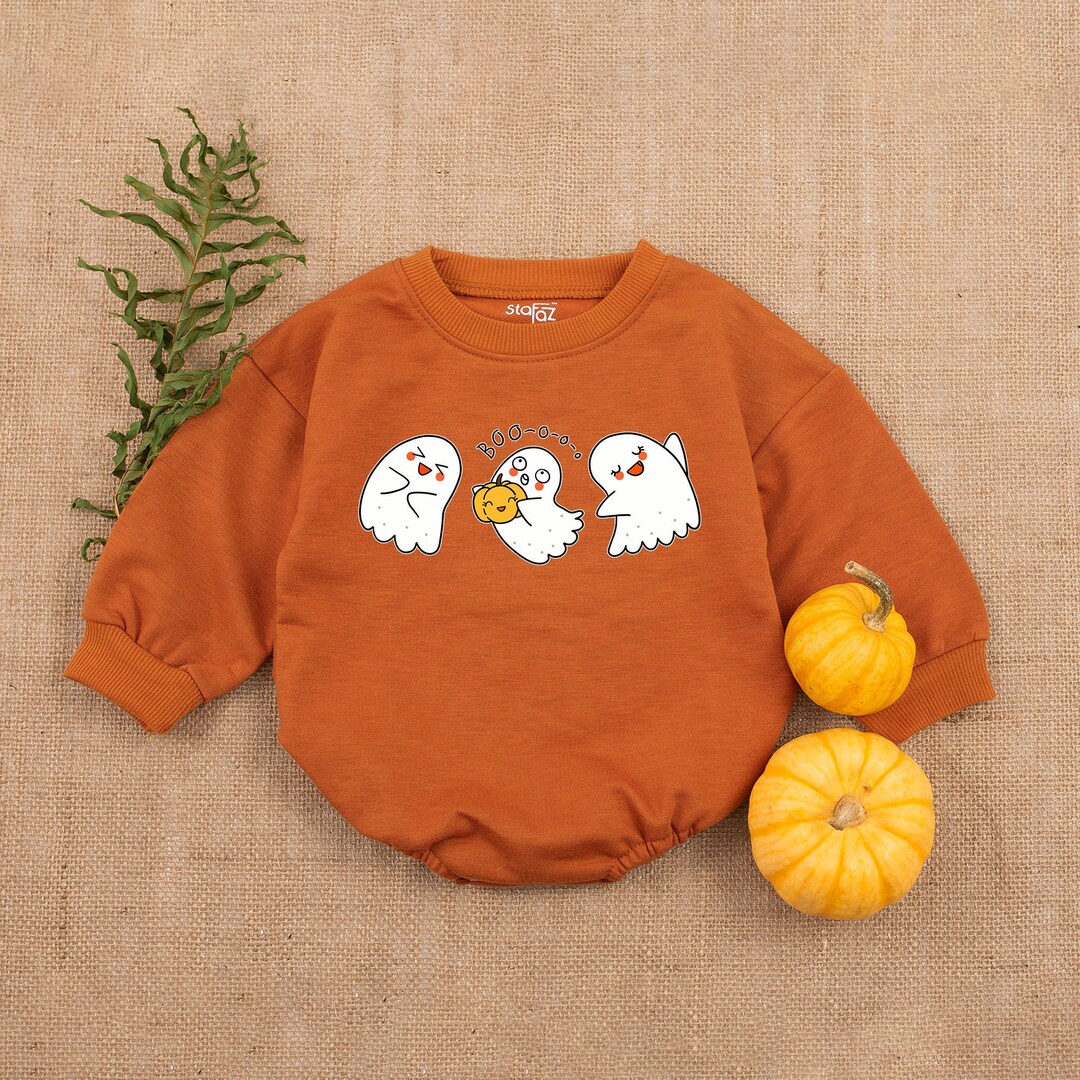 STAFAZ Boo Baby Brown Romper Baby Girl Outfit Baby Boy Etsy