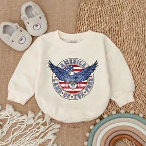 Retro 4th of July Baby Clothes - Patriotic Baby Outfit- Bubble Romper -Baby Clothes -Baby Romper - Baby bodysuit- Newborn Outfit