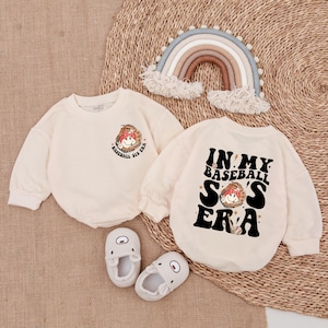 In My Baseball Sister Era Romper- Baseball Sister Baby Outfit- Bubble Romper -Baby Clothes -Baby Romper - Baby bodysuit- Newborn Outfit