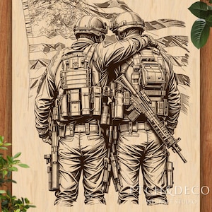 Military Wood Art - Etsy