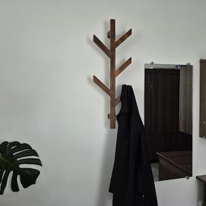 Coat rack wall mount Entryway wall hanging Clothes rack Hat rack Wall hooks Housewarming gift Wall coat rack Hat hanger